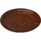 Ekena Millwork Athens Ceiling Medallion (Canopies up to 3 5/8"), 26 1/4"OD x 3 1/4"P, Burnished Mahogany Crackle CM27ATBMC - alternate 3